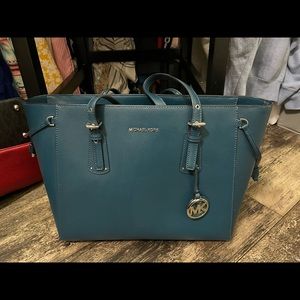 Teal Michael Kors handbag